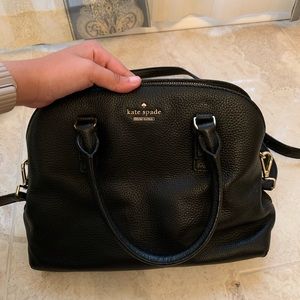Black Kate Spade Leather Crossbody Purse